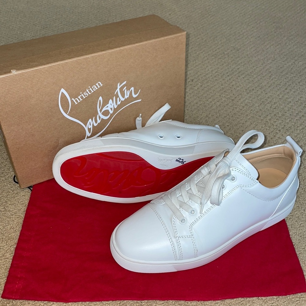 Vieira Lace up Christian Louboutin Sneaker white